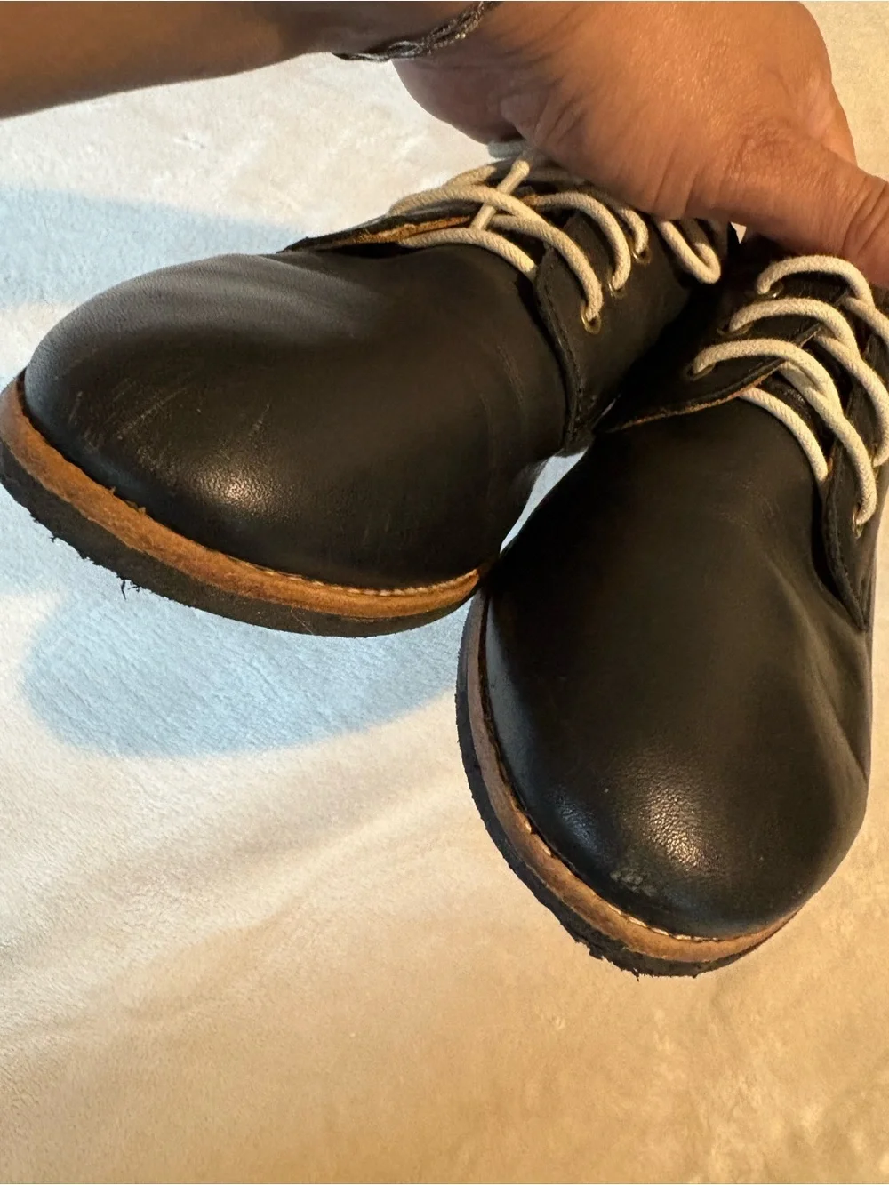 Rollie Black Leather Derby Shoes for Men - Classic Lace-Up Oxford Style
